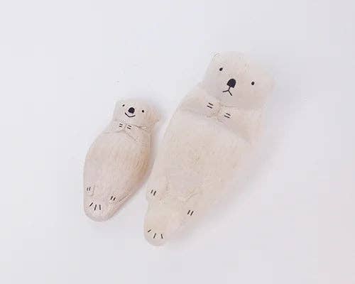 Wooden Animal Figure - Sea Otter (Child) - Image 7