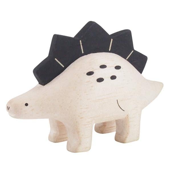 Wooden Animal Figure - Stegosaurus Dinosaur