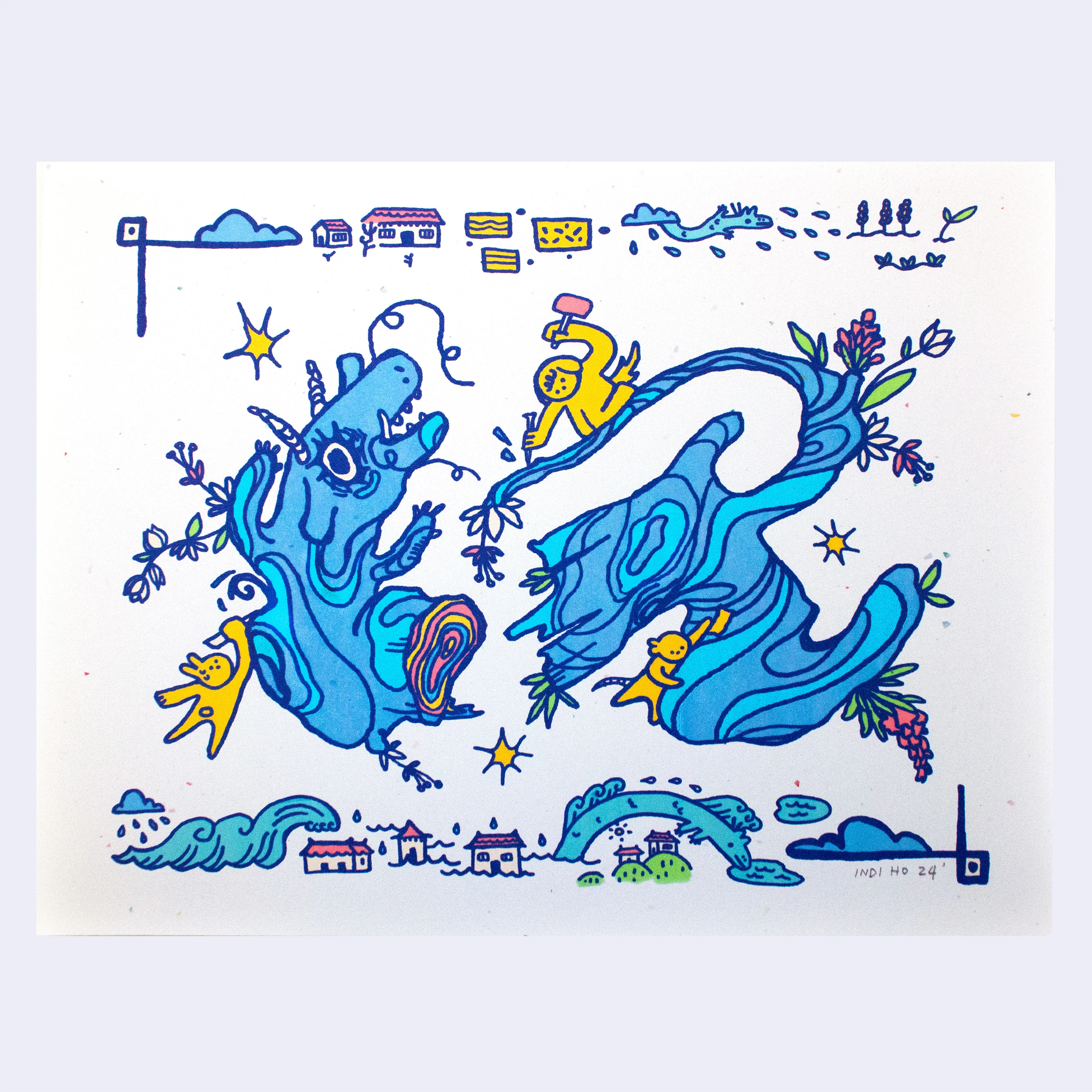 Indi Ho - “Mu Long” Art Print (Year of the Dragon 2024)
