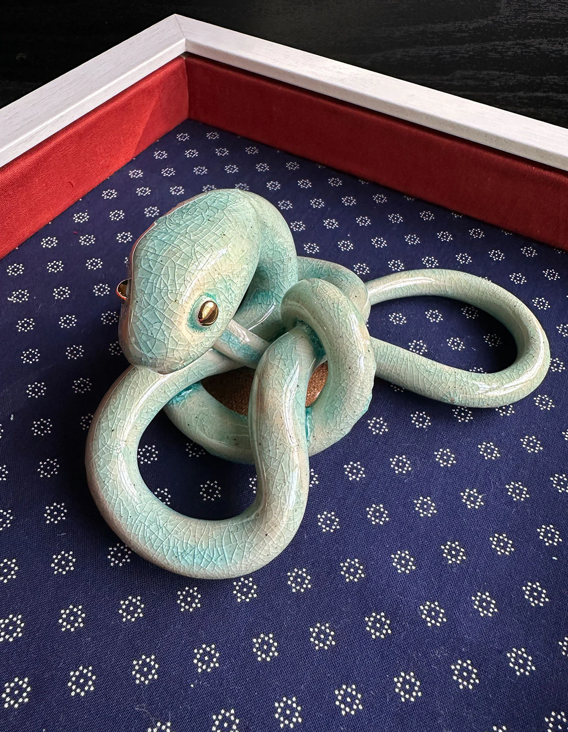 Year of the Snake 2025 - Ginger Chen - "Entangled #2 (Blue)" - Image 2
