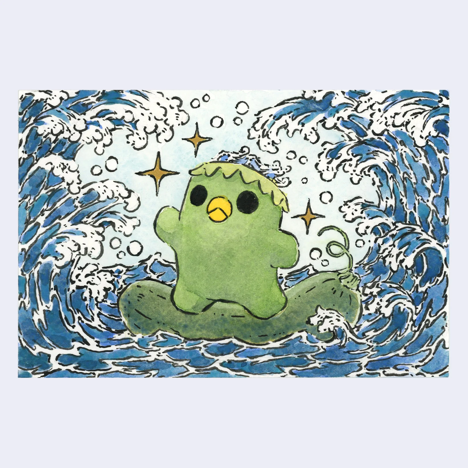 Yokai 2024 - Kelly Yamagishi - "Kappa Cucumber Surf"