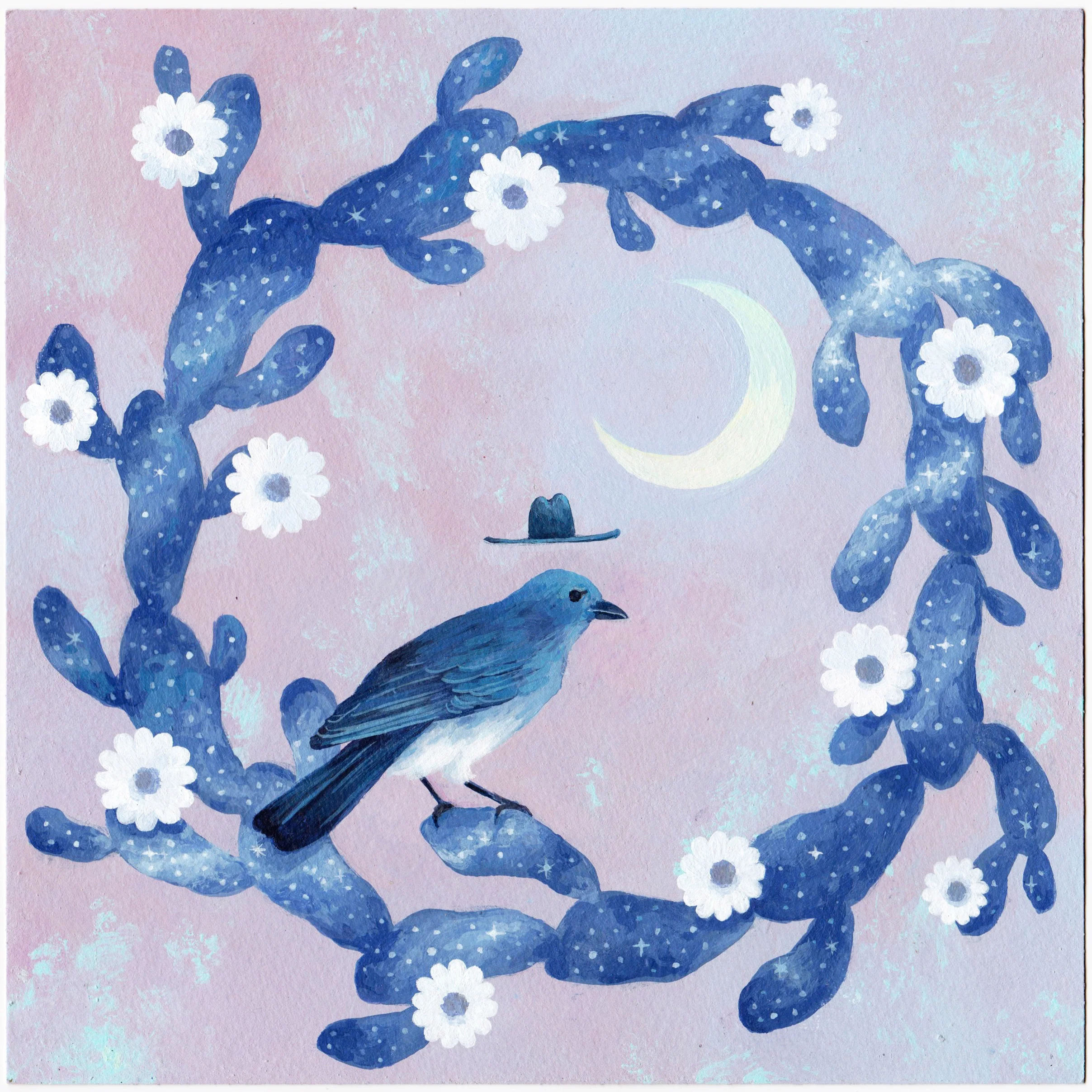 Yoskay Yamamoto - Cry Cry Shine Shine - #53 - “Blue Jay and Cactus Ring"