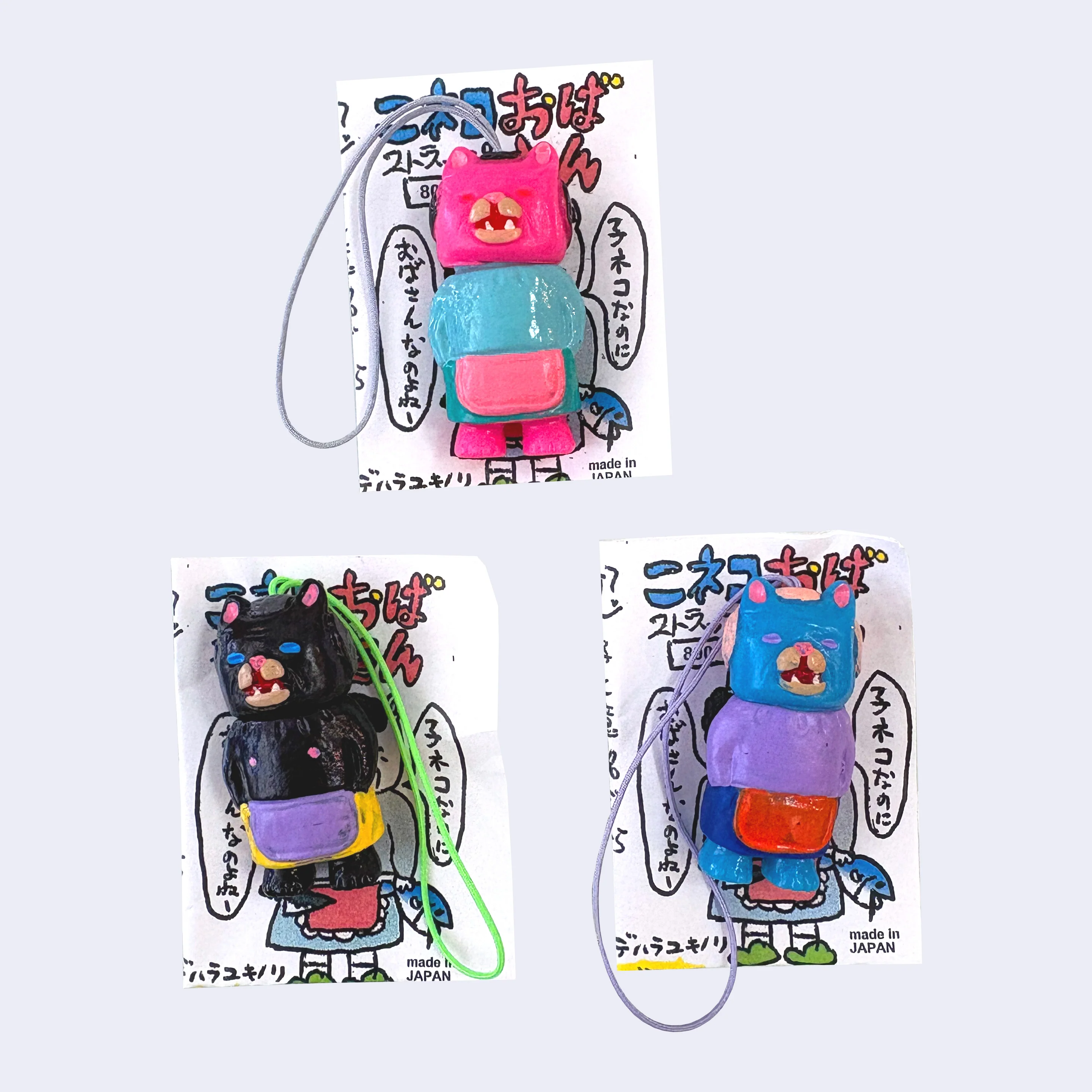 Yukinori Dehara - Mini Neko Obasan Strap/Keychain (Assorted)