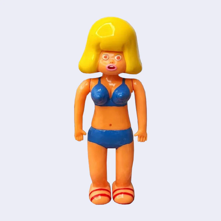 Yukinori Dehara - OL - Nyotai Masako (Blonde w/ Blue Bikini) Vinyl Figure - Image 2