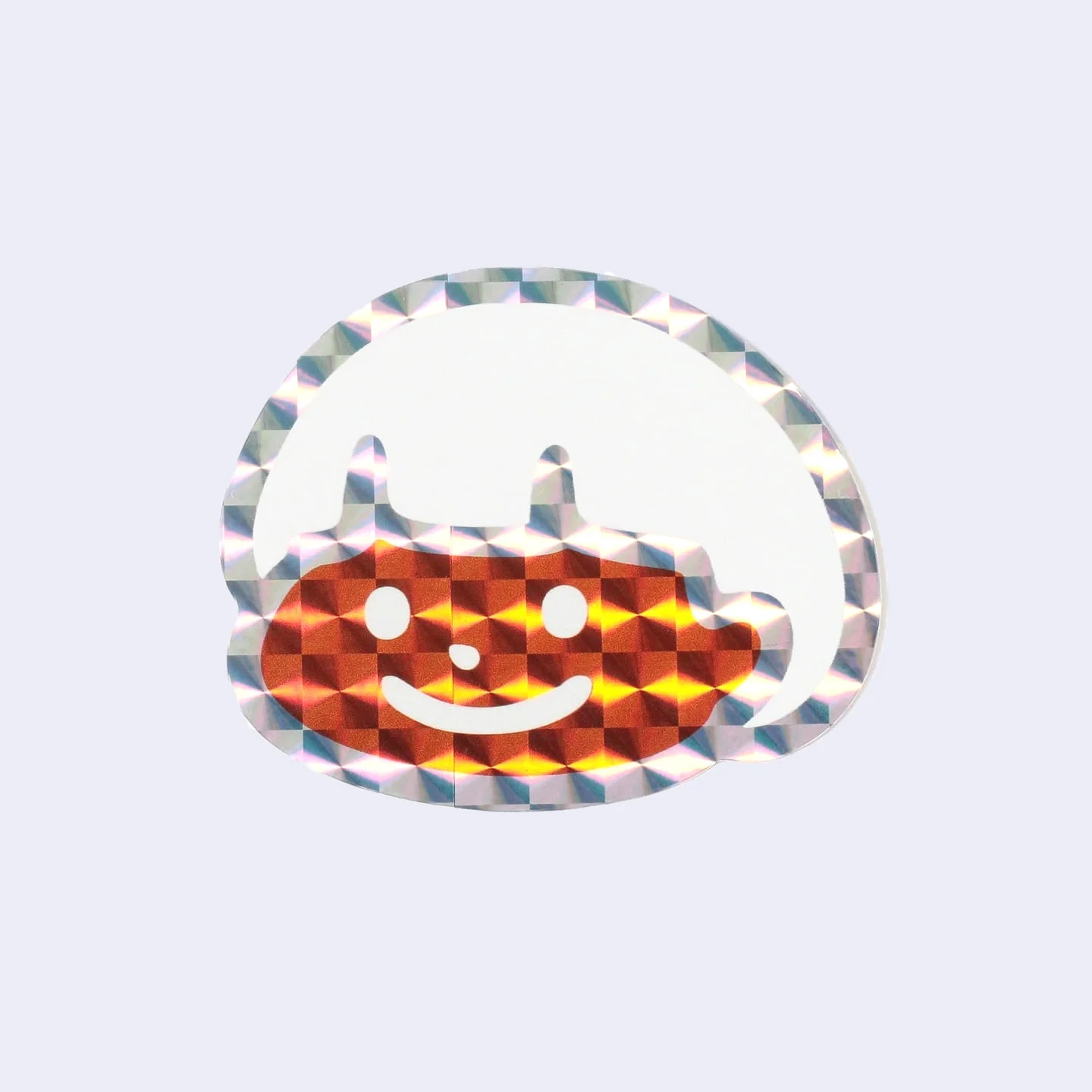 Yutanpo - Holographic Character Head Sticker (Orange)