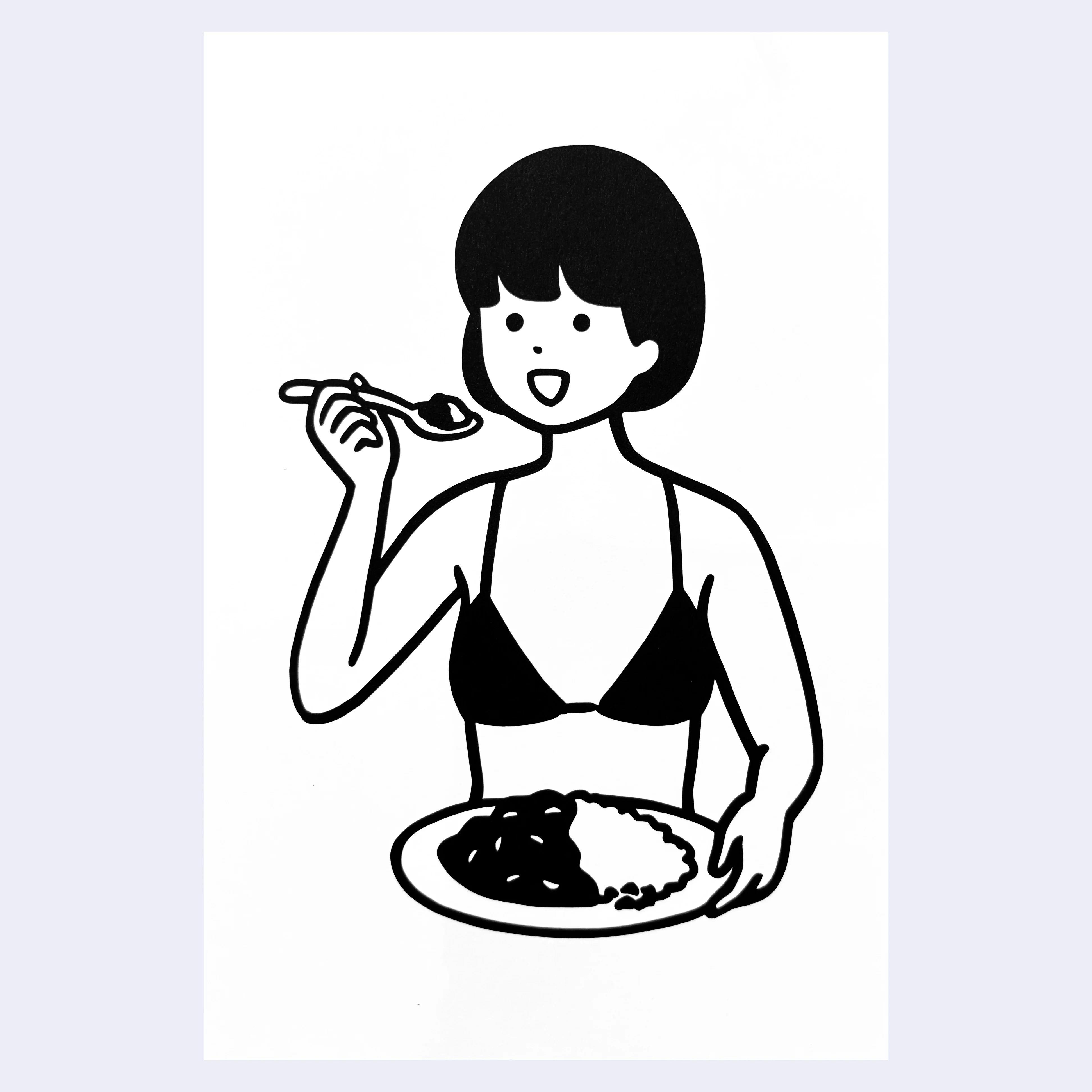Yutanpo - Japanese Popular Foods w/ Bikini Girls Postcard Set - Image 4