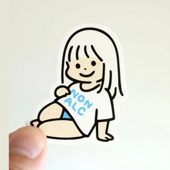 Yutanpo - Non-Alc Girl Sticker